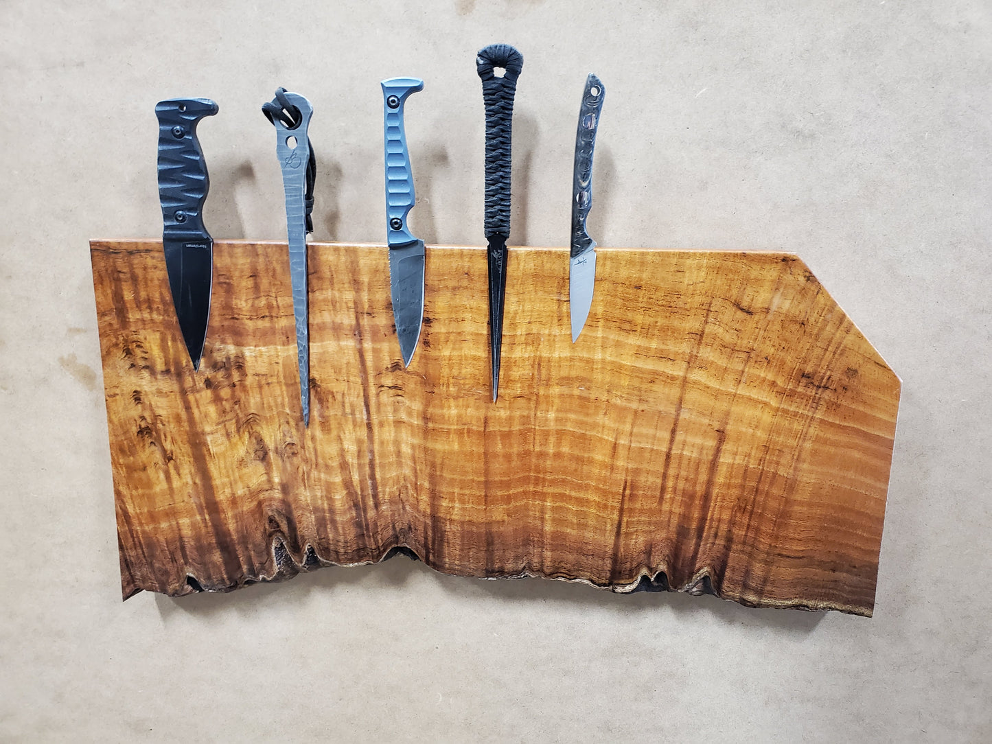 Custom Knife display boards. Email us to get yours ordered