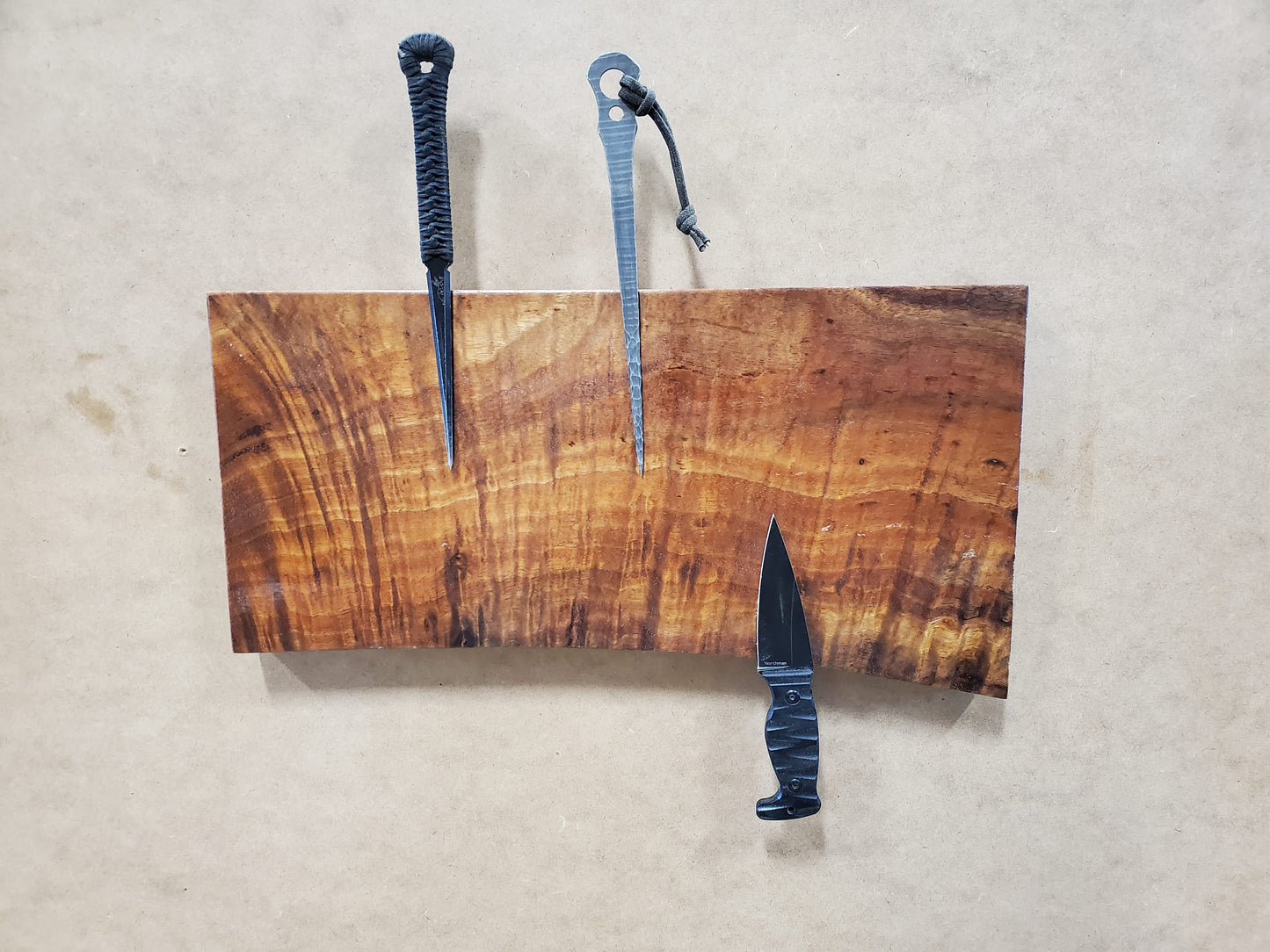 Custom Knife display boards. Email us to get yours ordered