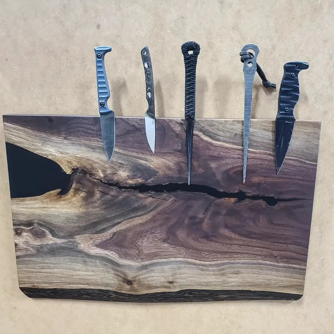 Custom Knife display boards. Email us to get yours ordered