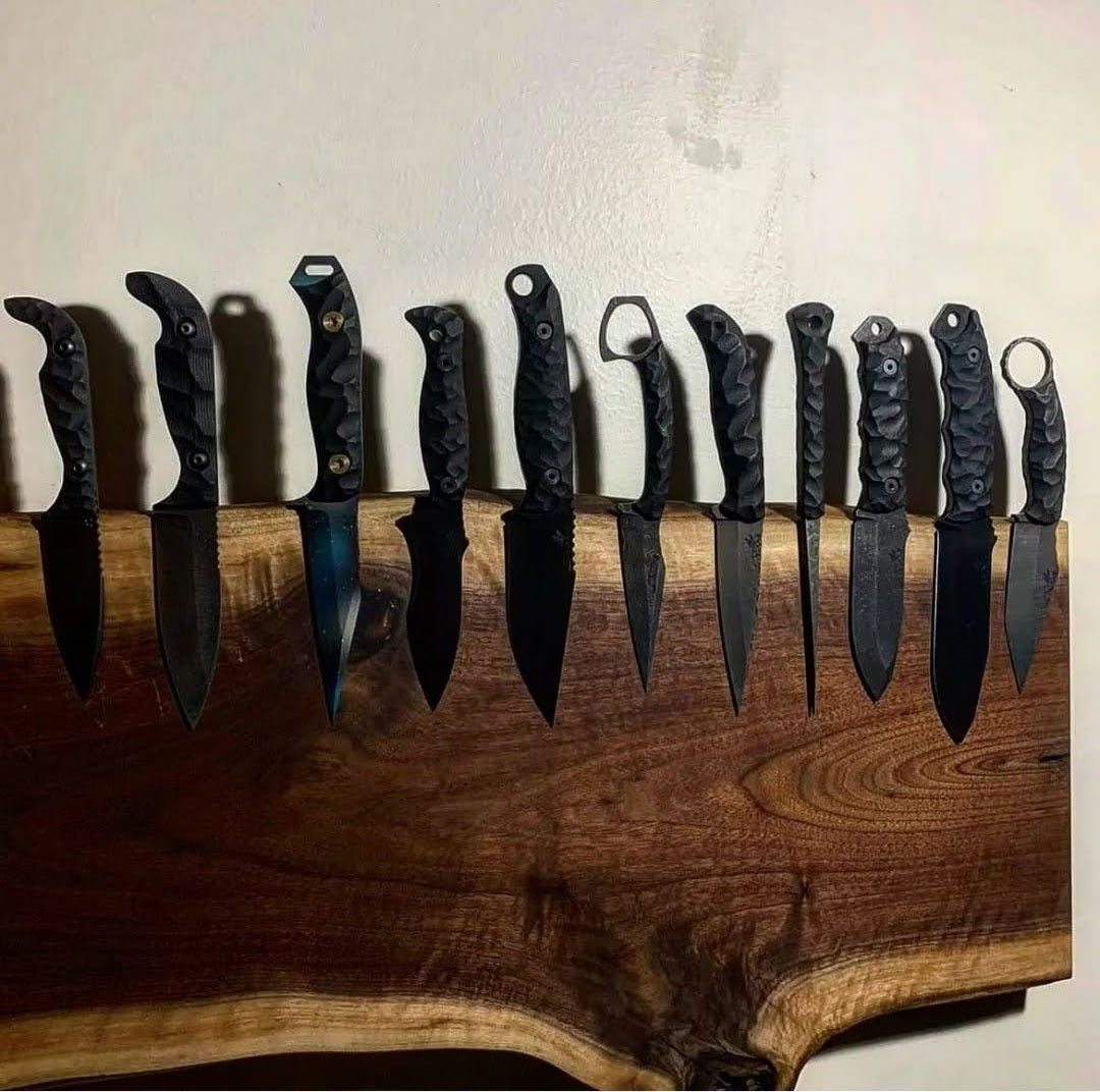 Custom Knife display boards. Email us to get yours ordered
