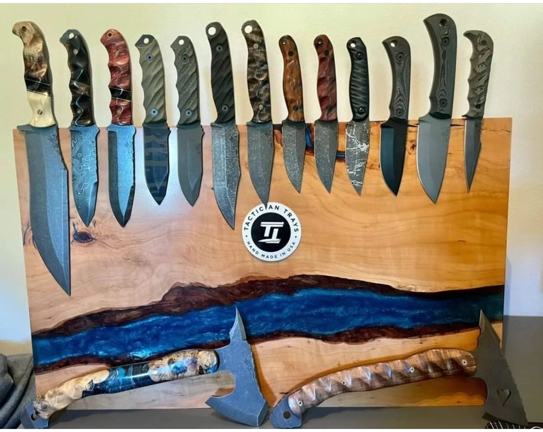 Custom Knife display boards. Email us to get yours ordered