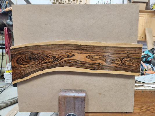 Bocote wood knife display raffle