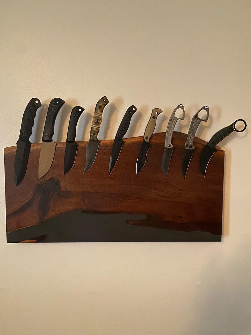 Custom Knife display boards. Email us to get yours ordered